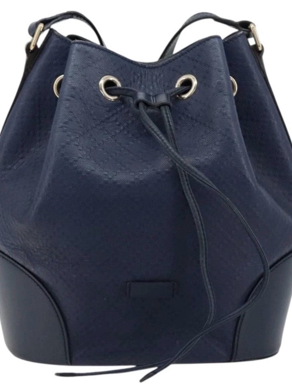 EUC GUCCI DIAMANTE Navy Drawstring Bucket Bag - Women